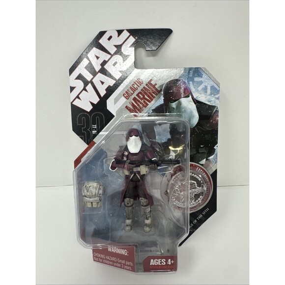 NEW Star Wars 30th Anniversary Galatic Marine Figure w/ Coin Revenge of the Sith - Picture 1 of 7